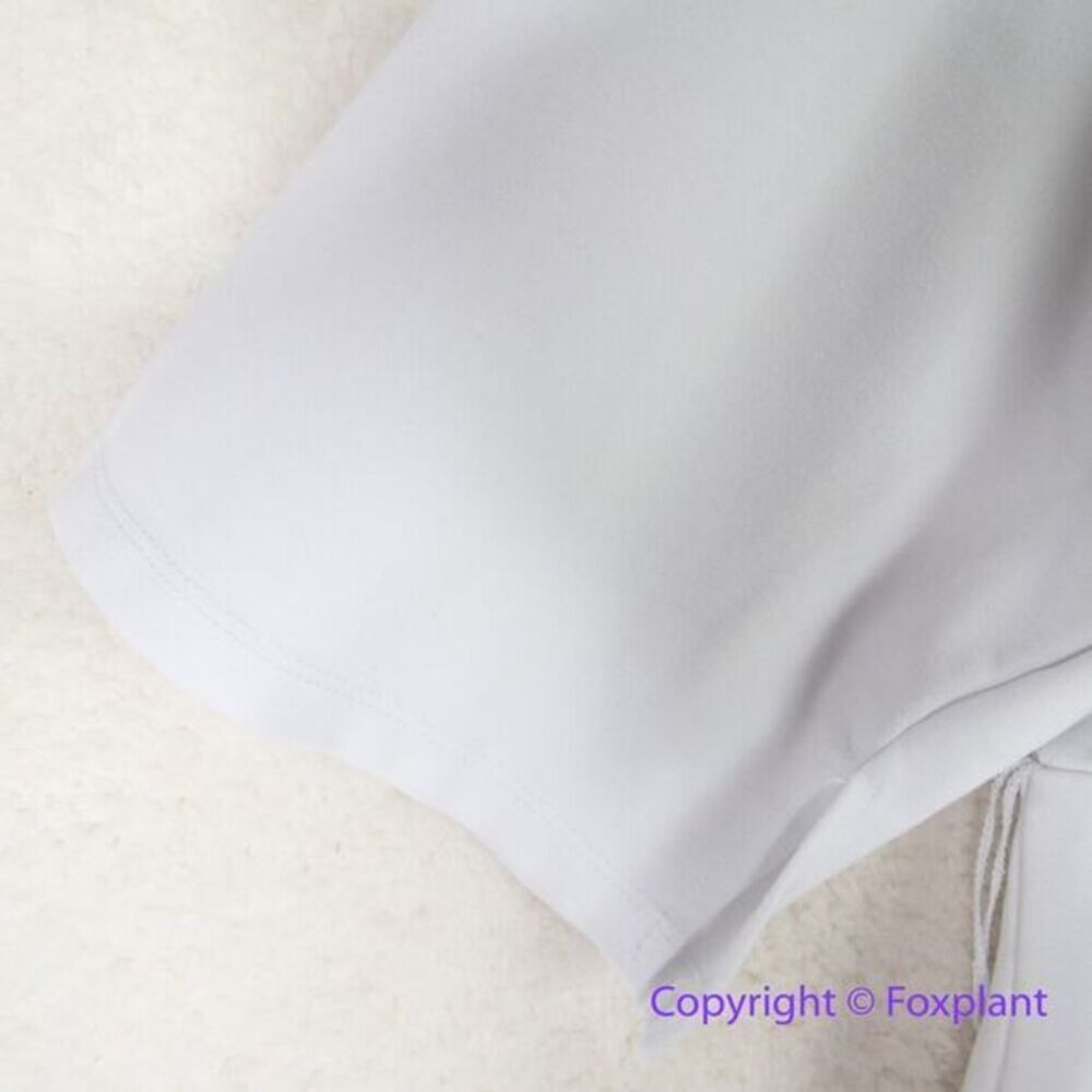 New! Eloquii Classic White V-Neck‎ 3/4 Length Sleeve Sheath Dress, size 28 - Picture 6 of 16